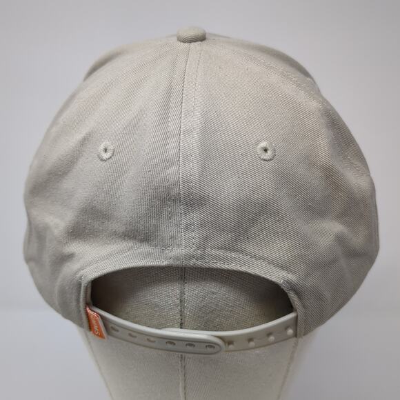 Simms Fishing Products Snapback Hat Beige One Size Adjustable Embroidered - Picture 5 of 9